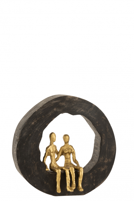 Figurina, Lemn, Negru, 29x9x28.5 cm