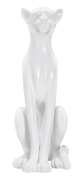 Figurina Leopard, Rasina, Alb, 74x27x38 cm [2]