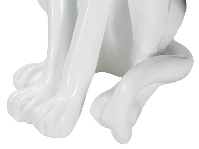Figurina Leopard, Rasina, Alb, 74x27x38 cm [6]