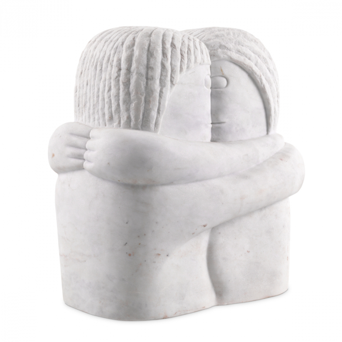 Figurină Love Couple marmură albă, Dims: L. 25 | W. 37 | H. 40  (CM) [1]