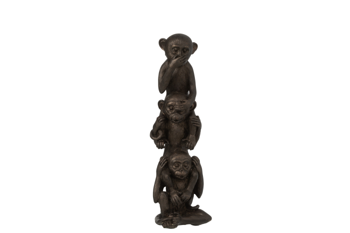 Figurina maimuta, Compozit, Maro, 10x9x32 cm [1]