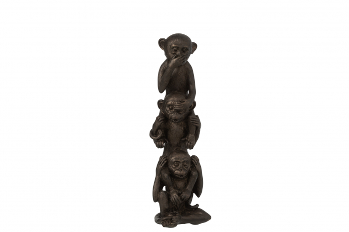 Figurina maimuta, Compozit, Maro, 10x9x32 cm
