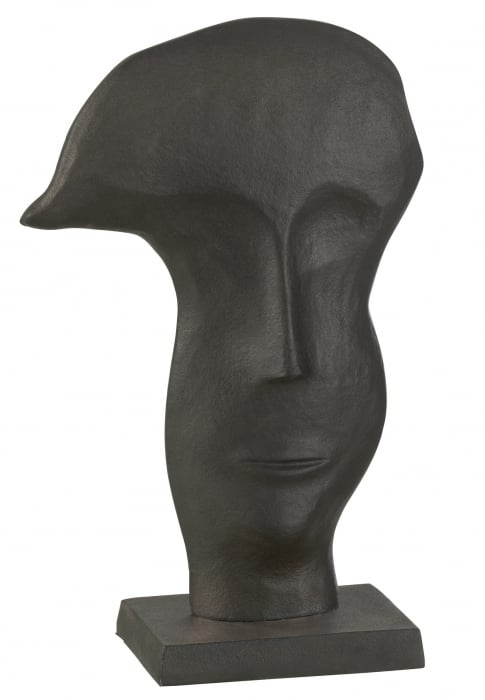 Figurina Mask Face On, Metal Fier, Negru, 26x11x39 cm