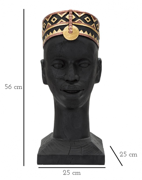 Figurina Massai Man, Rasina, Multicolor, 56x25x25 cm [2]
