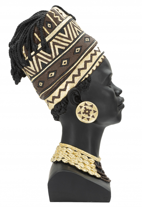Figurina Massai Woman, Rasina, Multicolor, 45x21.5x27.5 cm [8]