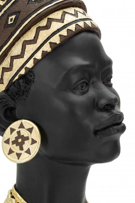 Figurina Massai Woman, Rasina, Multicolor, 45x21.5x27.5 cm [6]