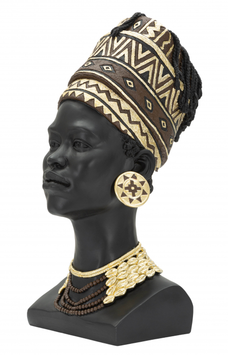 Figurina Massai Woman, Rasina, Multicolor, 45x21.5x27.5 cm [7]