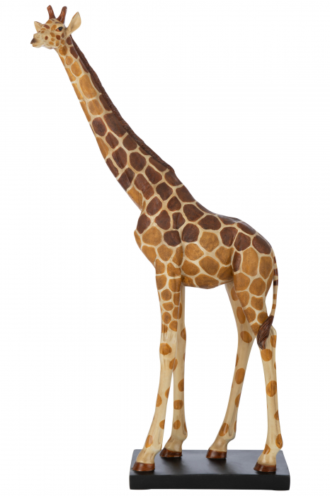 Figurina Girafa, Material sintetic, Multicolor, 66x21x125