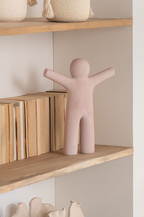Figurina, Material sintetic, Roz, 32x6x40.5 [4]