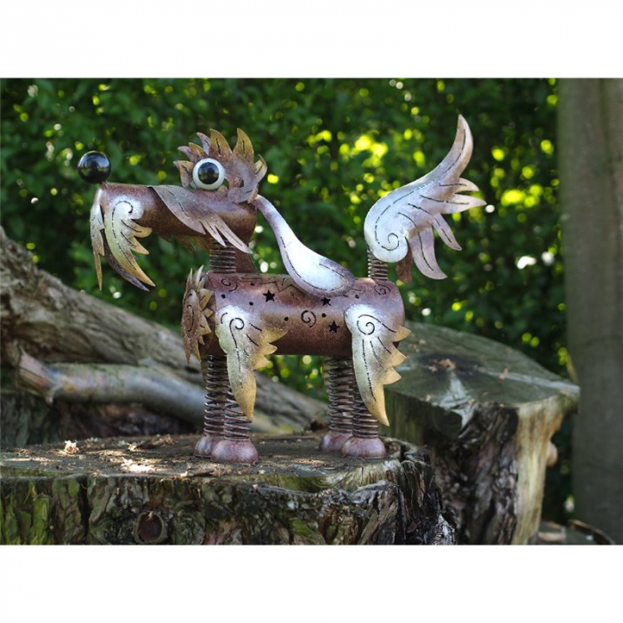 Figurina metal Dog, 44x18x57 cm