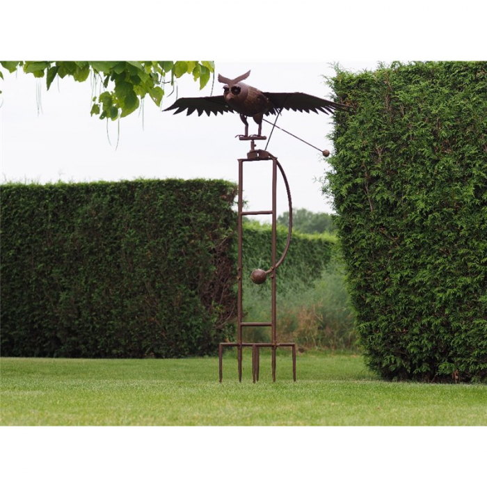 Figurina metal Giant flying owl, 190x80x150 cm