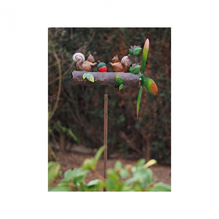 Figurina metal Whirlygig birds, 143x39x39 cm