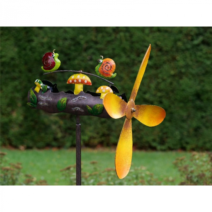 Figurina metal Whirlygig snails, 143x39x39 cm