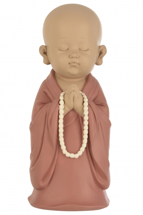 Figurina Monk, Rasina, Burgundy, 14x14x32 cm