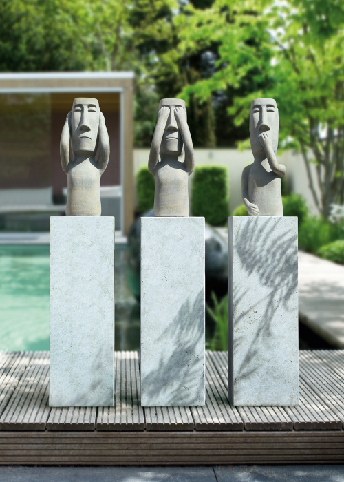 Figurina Nothing say, ceramica, gri, 26x65x18 cm [2]