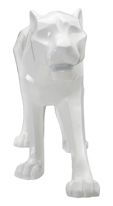Figurina Panther, Rasina, Alb, 32.5x70x18 cm [4]
