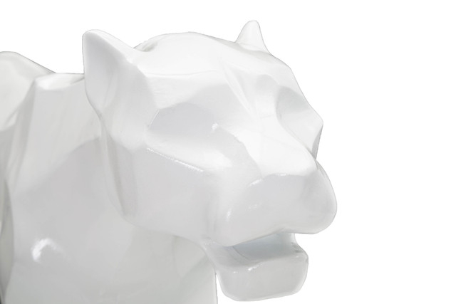 Figurina Panther, Rasina, Alb, 32.5x70x18 cm [5]