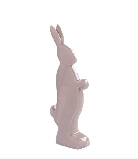 Figurina iepure PASKO, Ceramica, roz, 28x4x11 cm [2]