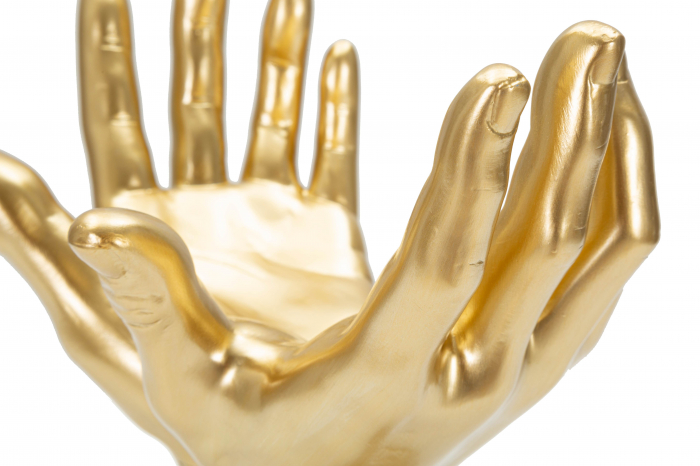 Figurina Peace Hands, Rasina, Auriu, 24x25x15 cm [5]