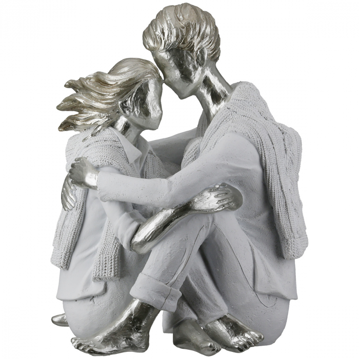 Figurină, Pereche, Rășină sintetică, alb, PU 2, L. 15 cm, L. 20 cm, H 23 cm [1]