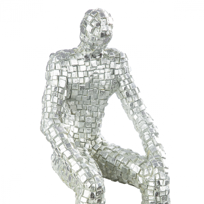 Figurina, Persoană, Cutii, Polirășină, argintiu, PU 2, L. 17 cm, L. 15 cm, H. 35 cm [3]