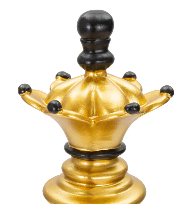 Figurina Queen, Rasina, Auriu/Negru, 37x12x12 cm [4]