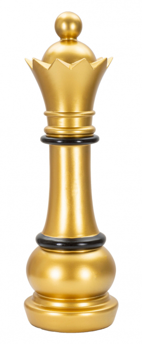 Figurina Queen, Rasina, Auriu/Negru, 50x15x15 cm [2]