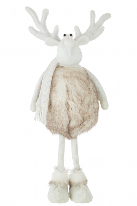 Figurina Reindeer Standing, Rasina, Bej, 28.5x28.5x50 cm