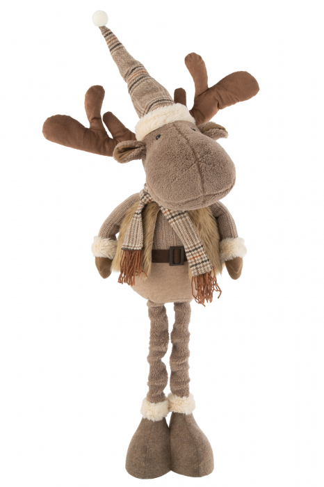 Figurina Reindeer Winter, Fibre sintetice, Maro, 27x23x77 cm [2]