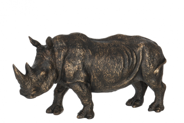 Figurina Rhino, Rasina, Bronz, 33.5x11.5x17.5 cm