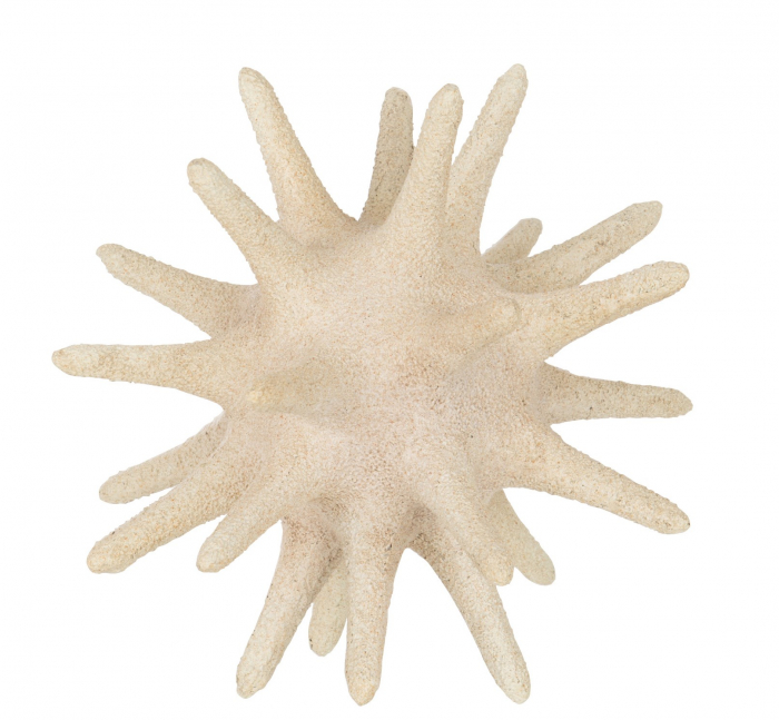 Figurina Sea Urchin, Rasina, Bej, 25x25x21 cm