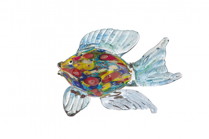 Figurina seafish, sticla, multicolor, 20x14x7.5 cm [2]