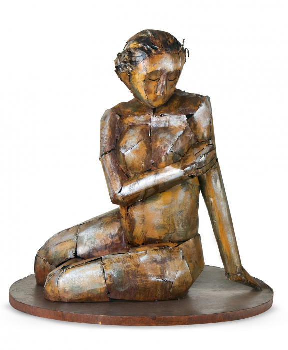 Figurina SENSUAL BEAUTY, metal, lucrat manual, 66X68X66 cm