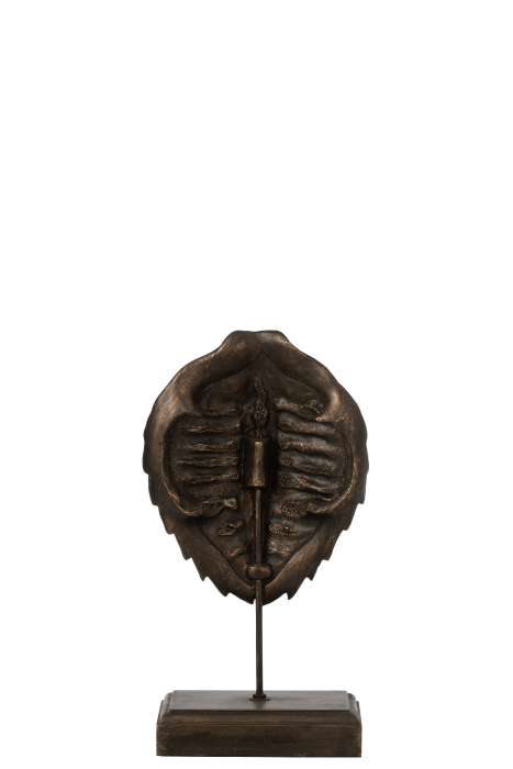 Figurina Shell, Compozit, Bronz, 19x11x35.5 cm [2]