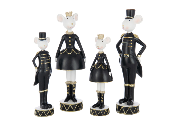 Figurina, Soarece muzician, polirasina multicolor, Ass 2, L [3]