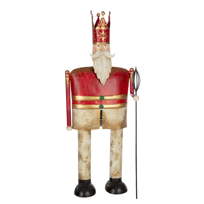 Figurina, Spargator de nuci, „Tino”, Fier, rosu, alb, PU 2, L. 16 cm, l. 32 cm, H 77 cm [3]