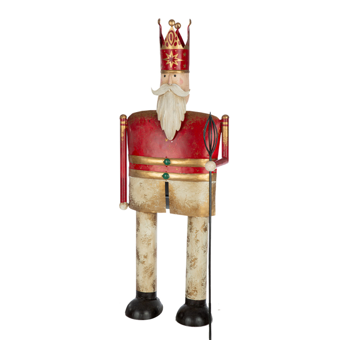 Figurina, Spargator de nuci, „Tino”, Fier, rosu, alb, PU 2, L. 16 cm, l. 32 cm, H 77 cm [4]