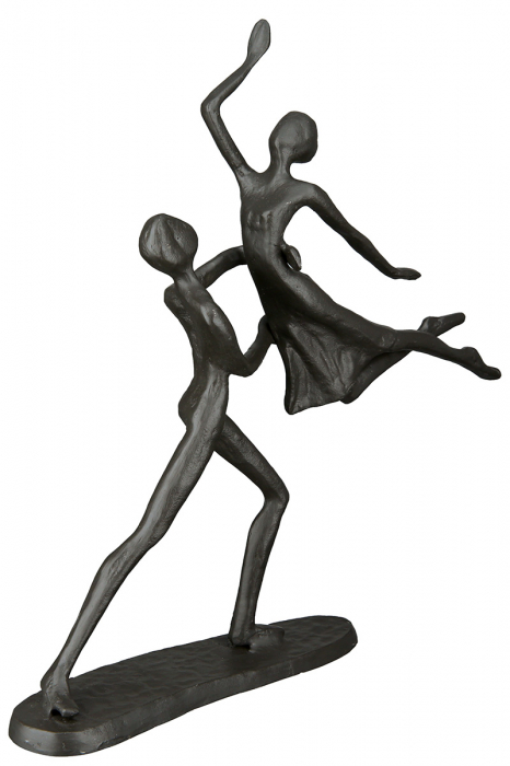 Figurina Tanzpaar, Fier, Gri inchis, 20×17.5×6.5 cm GILDE