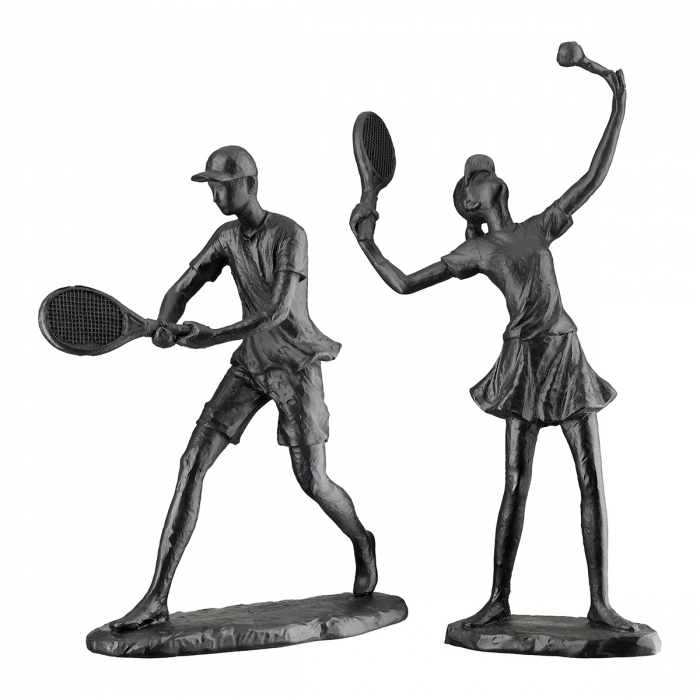 Figurină, Tenis, Active, Poly, negru, PU 4, 2 buc. asortate, L. 5,5 cm, L. 14 cm, H. 19,5 cm [1]