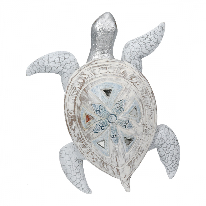 Figurină, Țestoasă, Azuro, Polirășină, albă, PU 2, L. 20 cm, L. 14 cm, H. 6 cm [3]