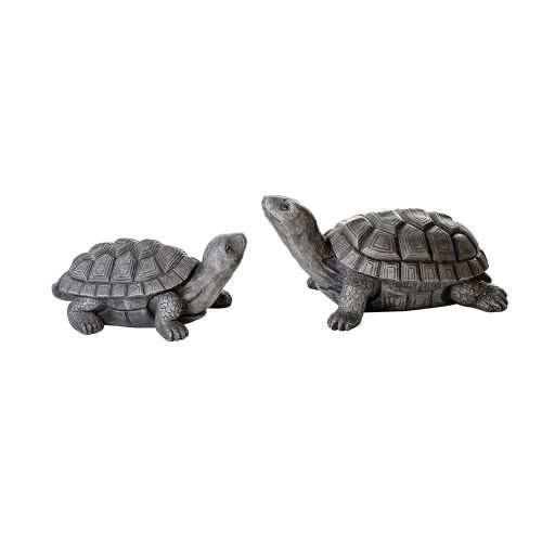 Figurina turtle, compozit, gri, 37x65x32 cm GILDE