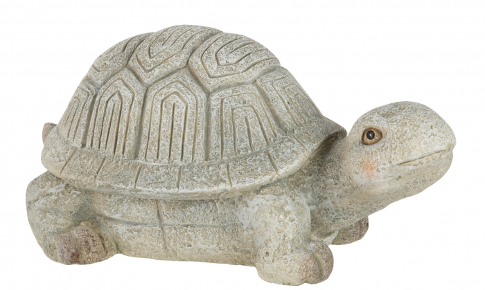 Figurina Turtle, Rasina, Gri, 45x26x22 cm