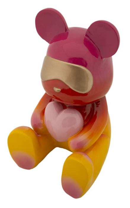 Figurina, Ursulet de plus curcubeu 21,5x20,5x32 cm [5]