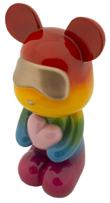 Figurina, Ursulet de plus curcubeu 22,5x17,5x42,5 cm [6]