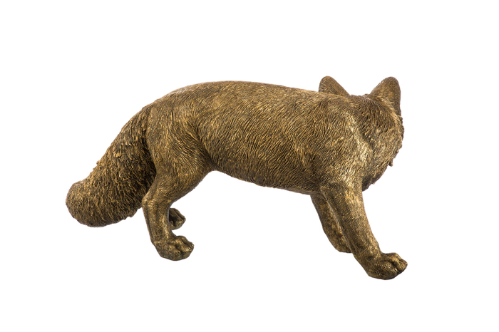 Figurina, Vulpe, „Fabian”, Rasina sintetica, culoare bronz, PU 1, L. 21,5 cm, L. 49 cm, H 23 cm [2]