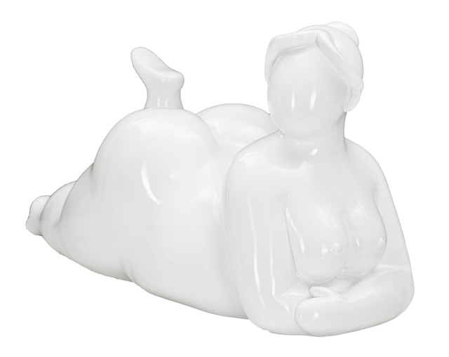 Figurina Woman Yoga, Rasina, Alb, 16x32x16 cm [3]