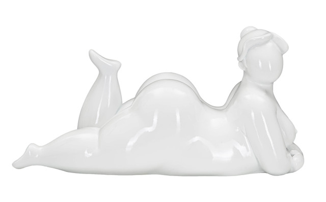 Figurina Woman Yoga, Rasina, Alb, 16x32x16 cm [2]