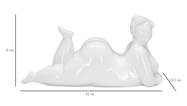 Figurina Woman Yoga, Rasina, Alb, 16x32x16 cm [8]