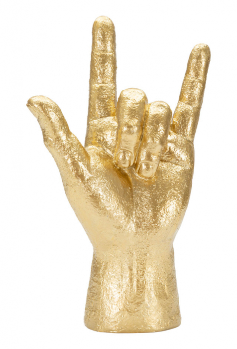 Figurina Yeah Hand, Rasina, Auriu, 23x14.5x7 cm [2]