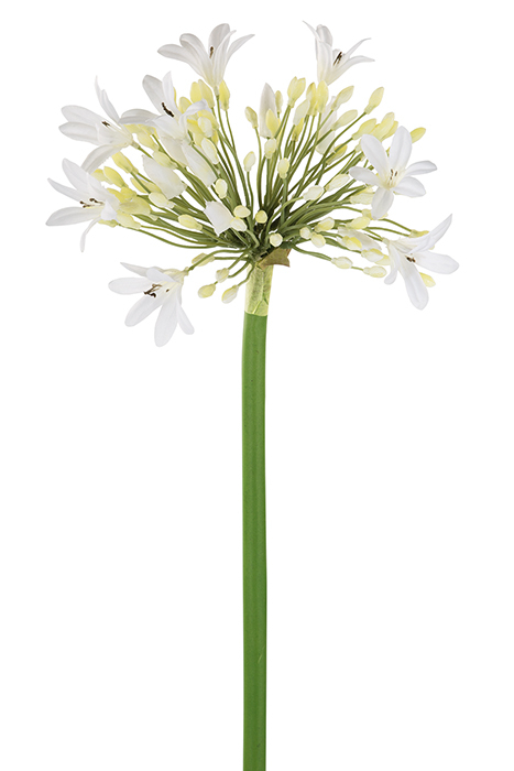 Poza Floare artificiala Alba, Fibre artificiale, Crem Alb, 92 cm